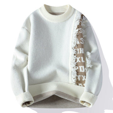 Fashionable Knitted Pullover Men's Long Sleeve