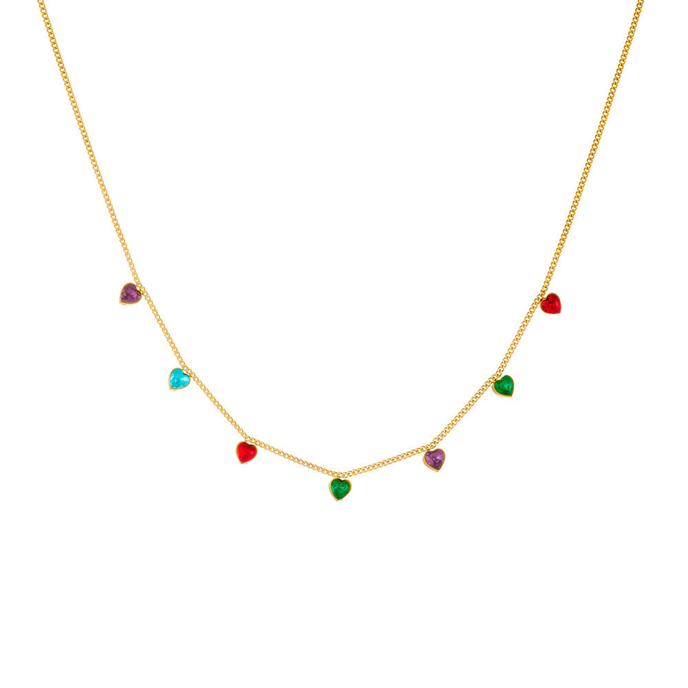 Women's Stainless Steel Gold-plated Necklace