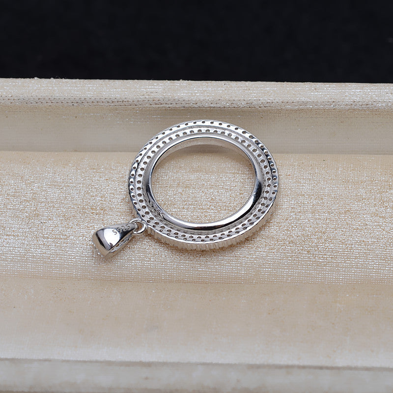 Pendant Necklace S925 Silver Pendant 165mm Charms Diy Accessories Eardrop Frame